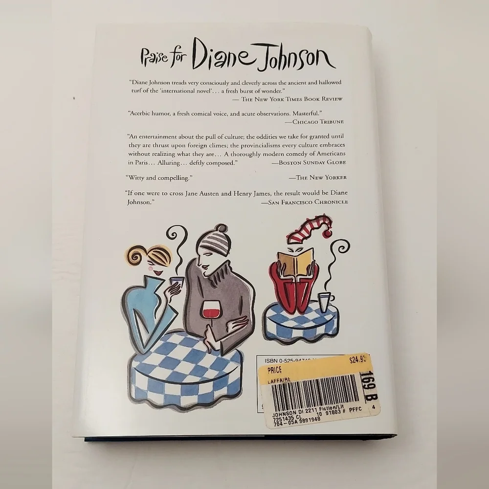 L'Affaire by Diane Johnson Hardcover Book Novel author of Le Divorce
